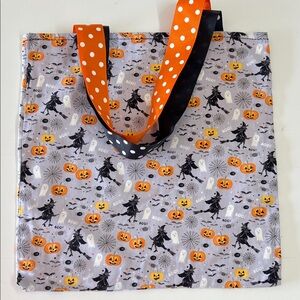 Halloween Trick-or-Treat Bag with Orange and Black Handles